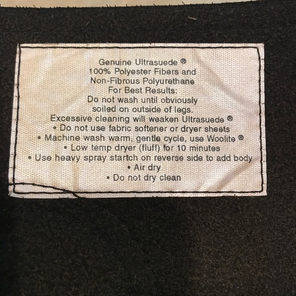 Like New Hobby Horse Black Ultrasuede Chaps Large Long - Picture 5 of 6